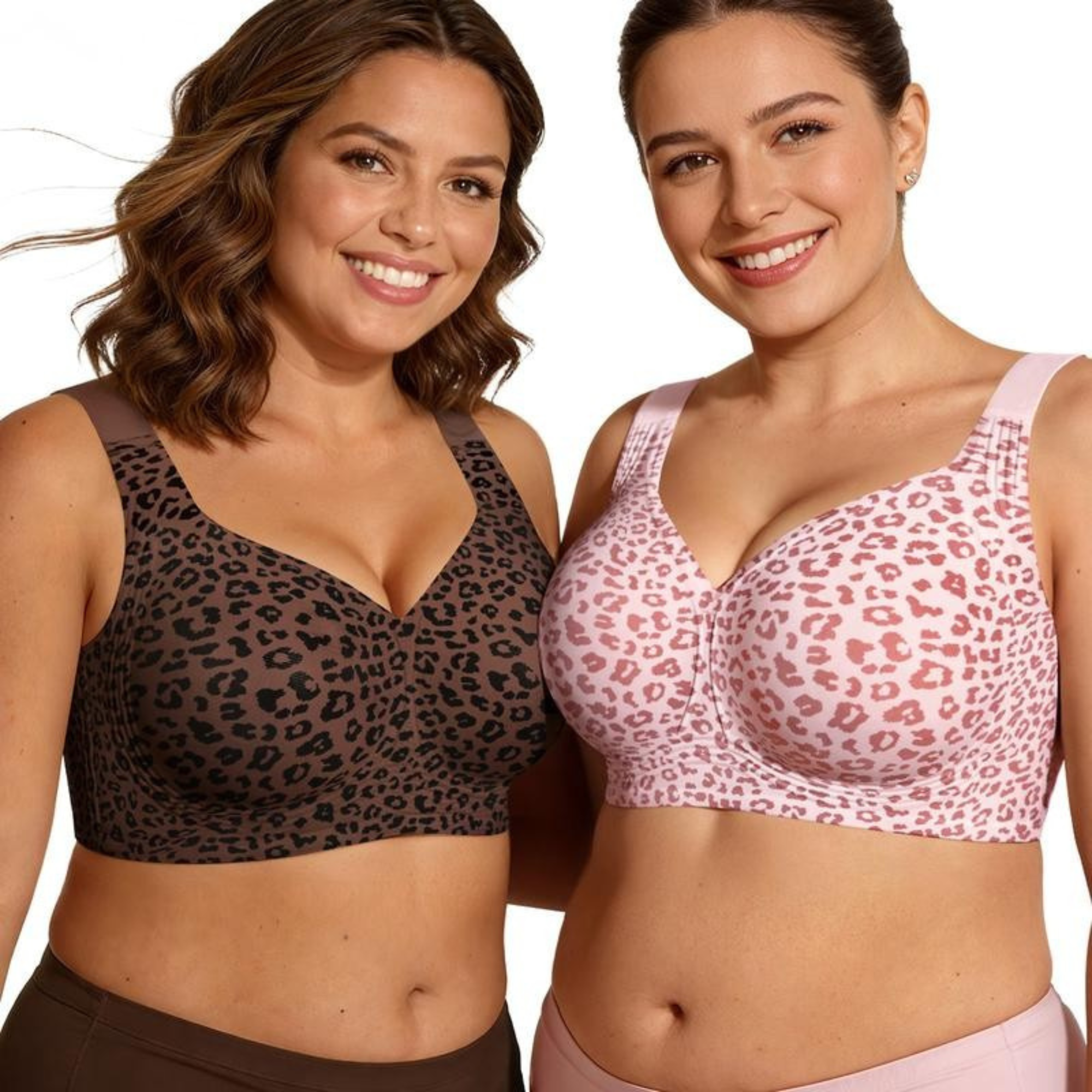 Cudvilla Leopard Print Wire-Free Jelly Bra